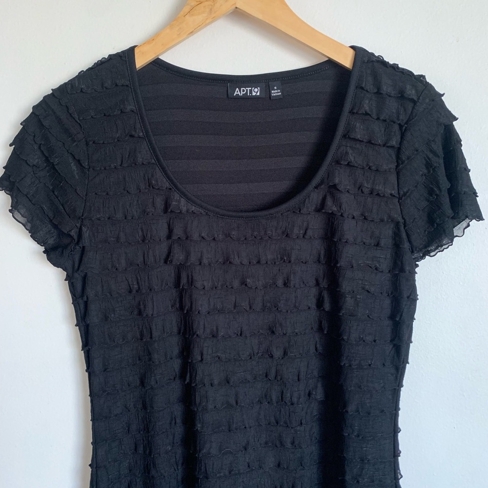 Apt 9 frilly little black dress